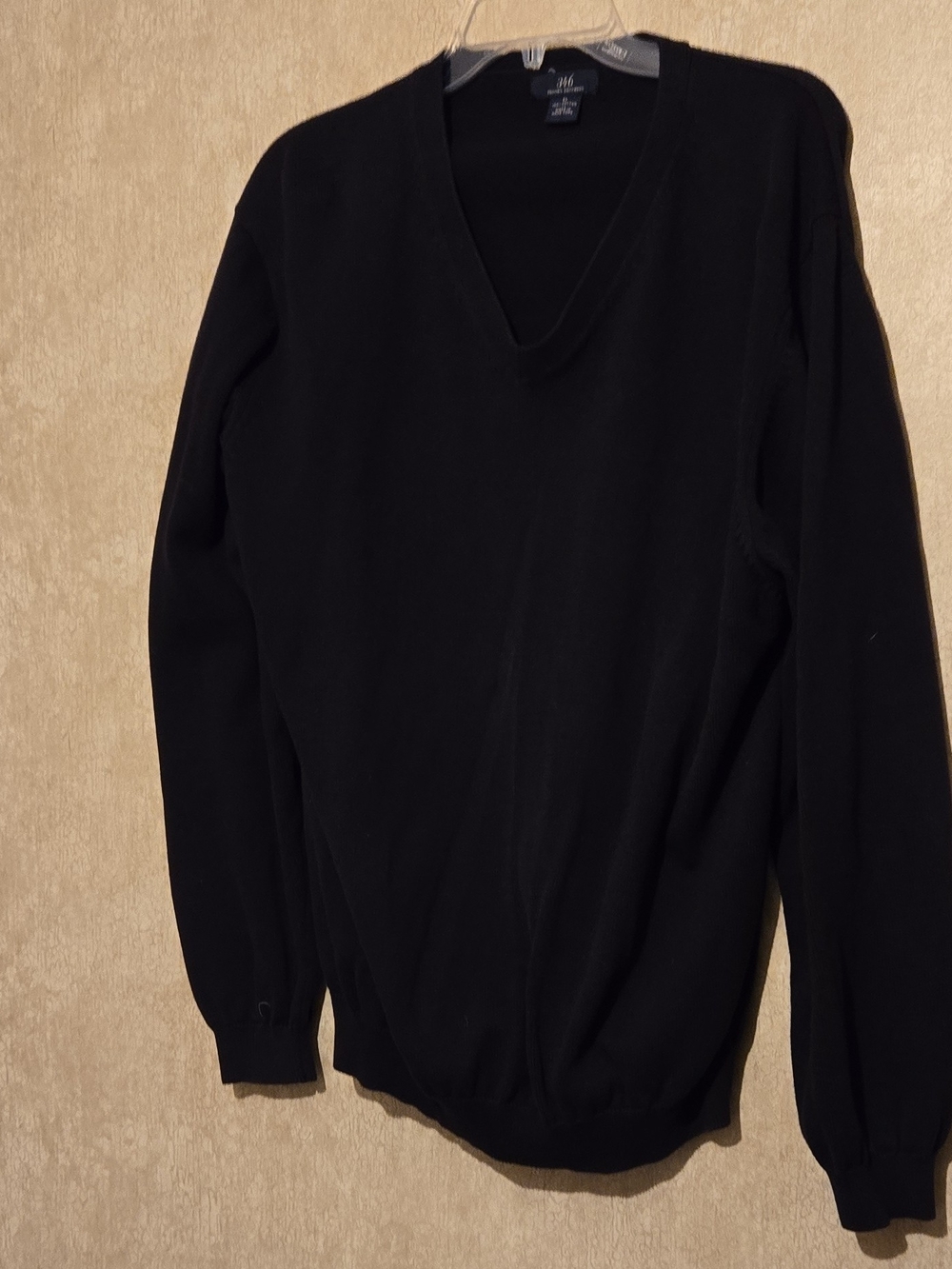 Brooks Brothers Black V-Neck Sweater